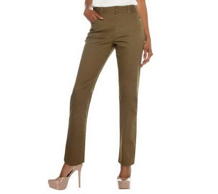 Women with Control My WonderJean Straight Leg Regular Pants - A221967