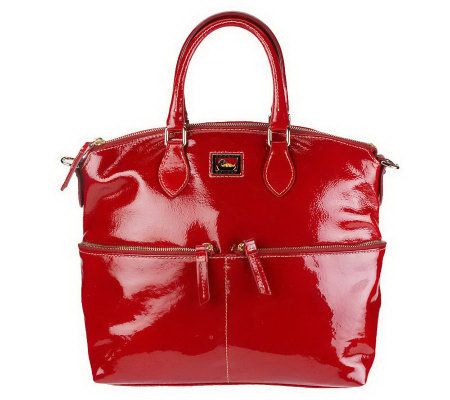 Dooney & Bourke Patent Leather Pocket Satchel
