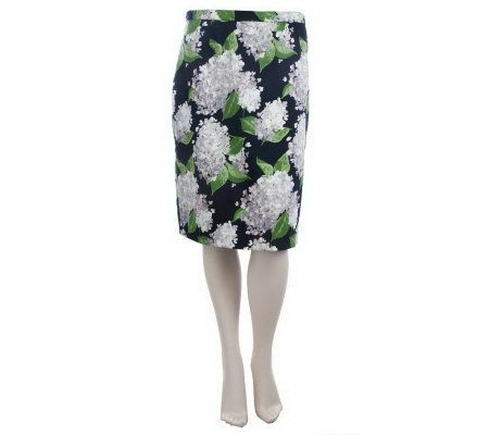 Linea by Louis DellOlio Floral Printed Pencil Skirt - A213268