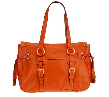Dooney & Bourke Florentine Leather Tassel Satchel