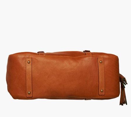 Dooney & Bourke Florentine Leather Tassel Satchel