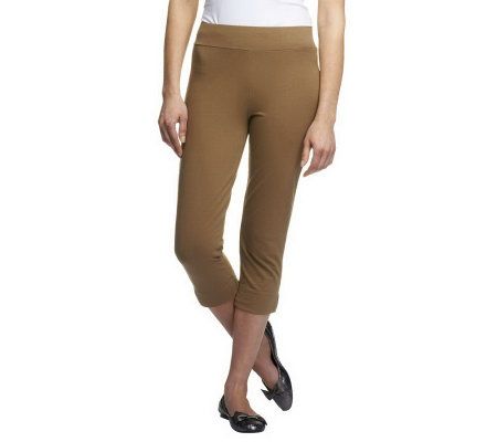 Women with Control Contour Waist Pull-on Capri Pants - A224368