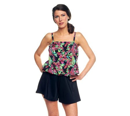 Fit 4 U Paisley Treasure Blouson Skortini - A231068