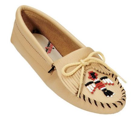 Minnetonka Womens Thunderbird Softsole SmoothMoccasins - A245568