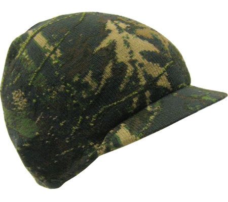 QuietWear Digital Knit Camo with Green Tech Visor Cap - A314968