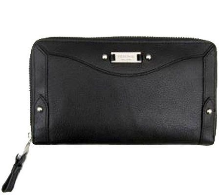 Perlina Logo Plate Leather Wallet - A325468