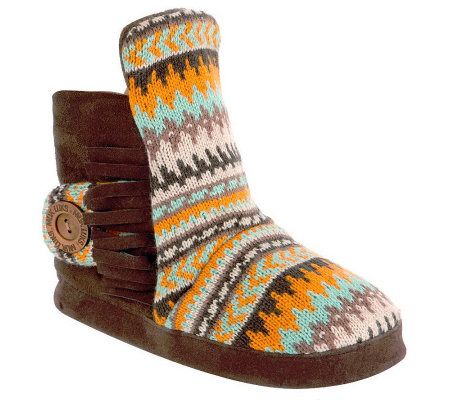 Muk Luks Jaci Desert Fairisle Booties - A326568