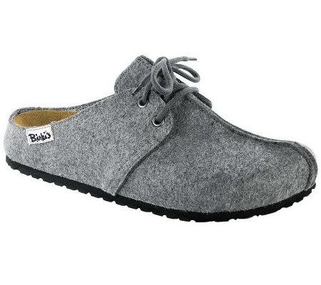 Birkis Mens Sailor Felt Laced Clogs - A327068