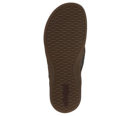 Orthaheel Allegre Orthotic Thong Sandals with Cut-Out Detail