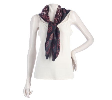 Dennis Basso Signature Print 38 x 38 Square Scarf - A217169