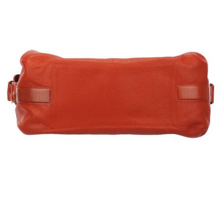 Maxx New York Nappa Leather Triple Compartment Satchel