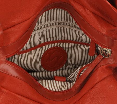 Maxx New York Nappa Leather Triple Compartment Satchel