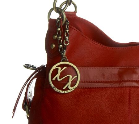 Maxx New York Nappa Leather Triple Compartment Satchel