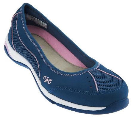 Ryka Leather and Mesh Slip-on Skimmers - A223869