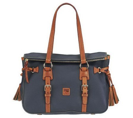 Dooney & Bourke Dillen Leather Double Strap Tassel Satchel - A227769