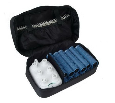 Calista Tools Set of 12 Ion Hot Rollers with Clips and Travel Bag - A217970
