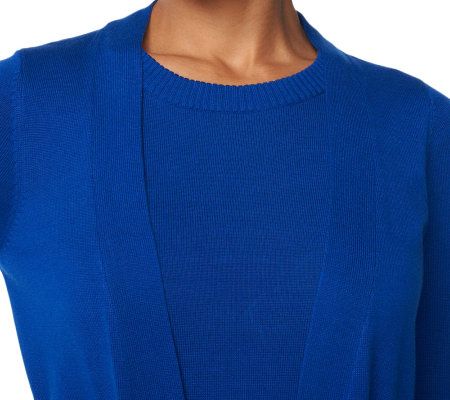 Joan Rivers Dress and Cardigan Duette