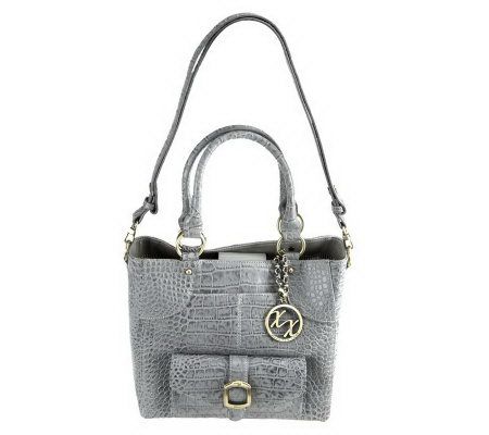 Maxx New York Croco Embossed Leather Small Shopper - A222670