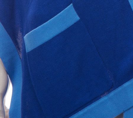 Dennis Basso Contrast Trim 70 1/2 Long Stole with Pockets