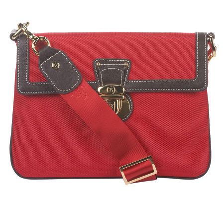 JPK Paris75 Signature Fabric Olivia Convertible Bag w/ Leather Trim - A224270