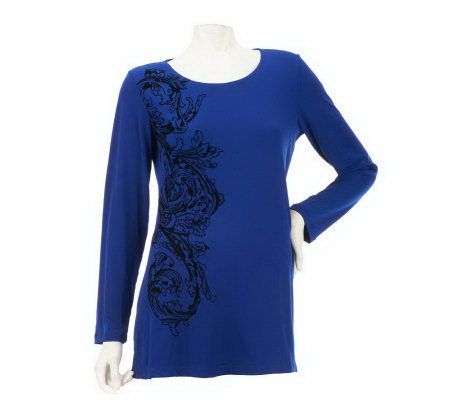 Susan Graver Liquid Knit Tunic - A228070