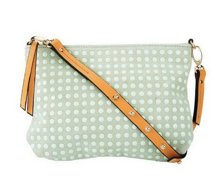As Is Kelsi Dagger Leather Cicely Crossbody with Stud Detail - A237370