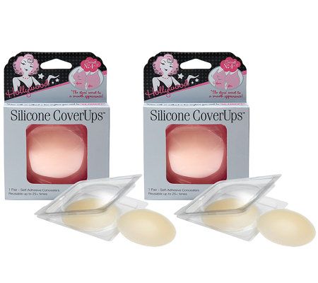 Hollywood Fashion Secrets S/2 Reusable SiliconeCover Ups - A328270