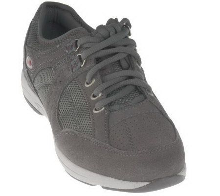 Ryka Suede & Mesh Lace-up Lightweight Shoes - A93070