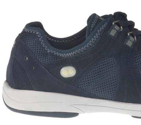 Ryka Suede & Mesh Lace-up Lightweight Shoes