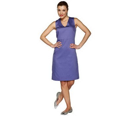 Isaac Mizrahi Live! Pique Sleeveless Dress - A201271