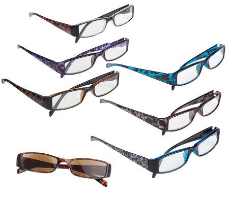 Fashion Reader 7-piece Set Strengths 1.0 - 2.5 w/Accessories