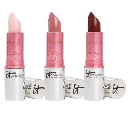 It Cosmetics Vitality Lip Flush Anti-Aging Lipstick Trio - A218671