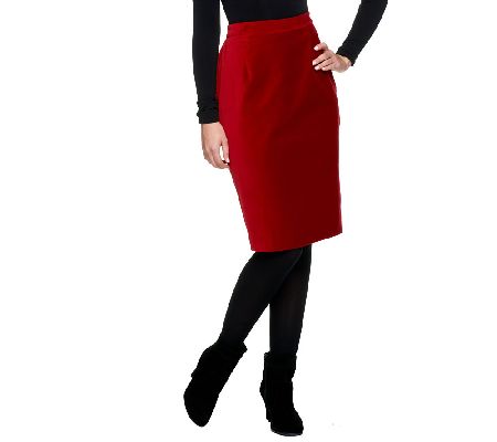 Joan Rivers Velvet Slim Skirt - A218771