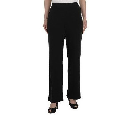George Simonton Petite Crystal Knit Pull-on Pants - A222071