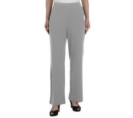 George Simonton Petite Crystal Knit Pull-on Pants - A222071