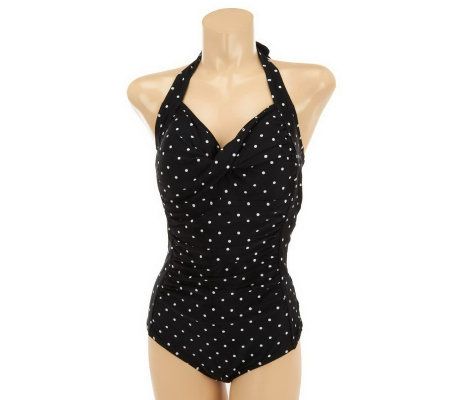 Ocean Dream Signature What a Dot Retro 1-Piece Boy Leg Halter - A223671