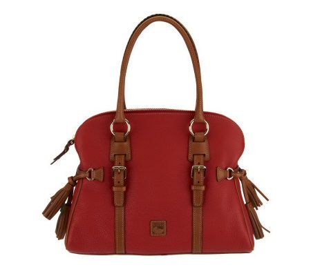 Dooney & Bourke Dillen Leather Domed Buckle Satchel - A227571