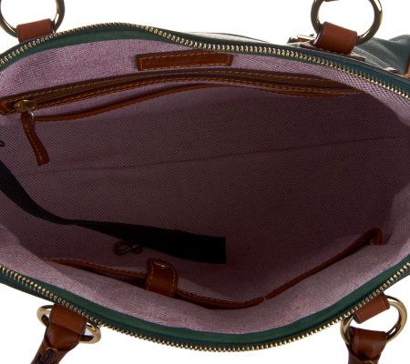 Dooney & Bourke Dillen Leather Domed Buckle Satchel