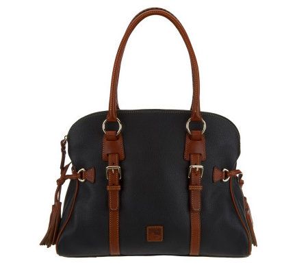 Dooney & Bourke Dillen Leather Domed Buckle Satchel - A227571