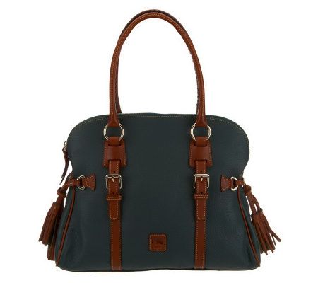 Dooney & Bourke Dillen Leather Domed Buckle Satchel - A227571