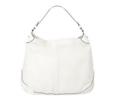 As Is Isaac Mizrahi Live! Snake Embossed Hobo Bag - A229071