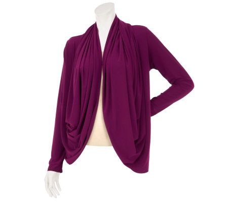 Attitudes by Renee Solid Knit Long Sleeve Convertible Top