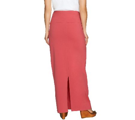 Women with Control Petite Ruched Waist Maxi Skirt