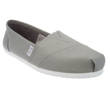 Skechers Bobs Canvas Lightweight Slip-on Shoes - A232971