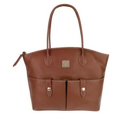 Dooney & Bourke Leather Crescent Tote w/ Accessories - A90071