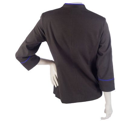 Linea by Louis DellOlio Cotton Twill Jacket W/ Contrast Piping