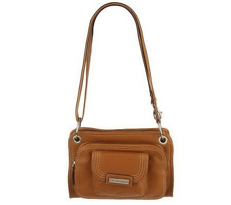Tignanello Pebble Leather Zip Top Crossbody Bag - A213472