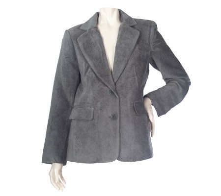 Linea by Louis DellOlio Chenille Boyfriend Jacket - A218572