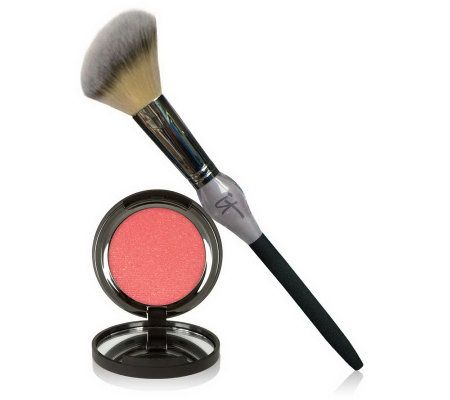 It Cosmetics Vitality Cheek Flush Powder Blush Stain & Brush - A218672