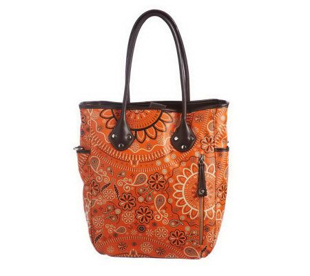 As Is Isaac Mizrahi Live! Signature Print Double Handle Tote - A219472